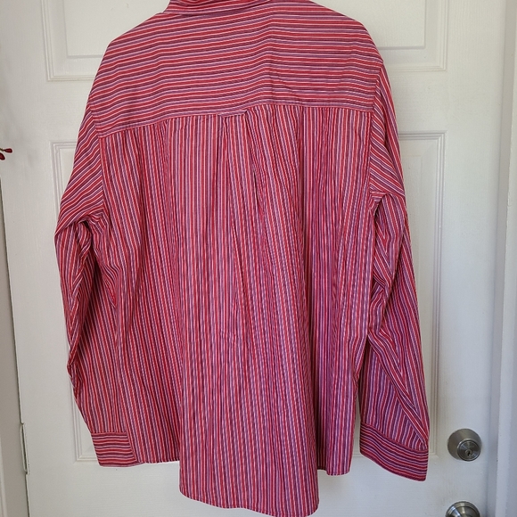 Chaps Men's Long Sleeve Dress Shirt, Size: XL Color: Red - Picture 12 of 14